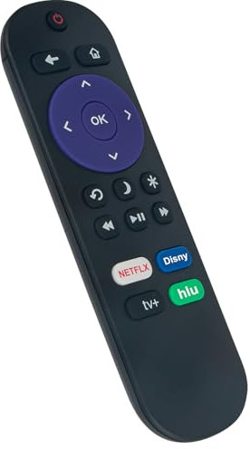 VINABTY Universal Télécommande de Remplacement adapté pour TCL Roku Smart TV 55S421 70S42 50S421 32S321 43S421 65S421 32D2900 32S301 55D2900U 55S401 65D2930U 32S327 32S3750 32S3850A 32S3850P 55UP130