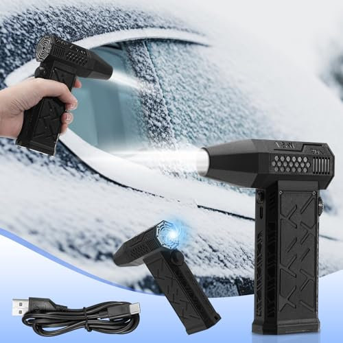 LYtech Souffleur Air Comprimé 130000 TR/Min de Pulvérisation d’Air Comprimé Souffleur PC Dépoussiérants Électrique Plumeau Air Comprimé, Vitesse Continue, pour Nettoyage Clavier, Voiture, Maison