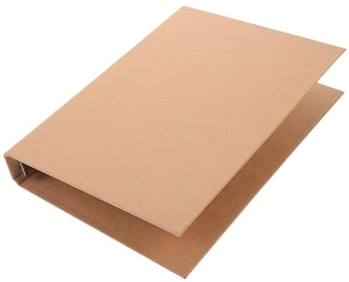 JEWEDECO Ringbuchordner Loseblatt-bucheinband Notizbuchordner Mit Losen Blättern Hefter Mit Trennwänden Bindelaschen Ordner Mit Taschen Aktenkoffer Aktentaschen Planerordner Notizbuchhülle Kraftpapier