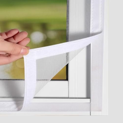 Fenster füR BalkontüR 150x180cm Weiß Insektenschutz Schiebe Fenster DIY Insektenschutz Fliegengitter Fliegengitter Gewebe