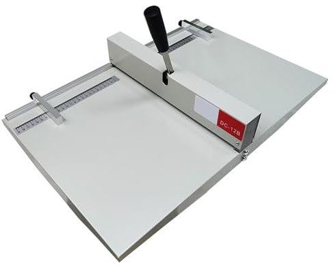 ERSINIAN Plieuse à Papier Manuelle, plieuse Robuste avec 2 Dos magnétiques, Outil de Pliage de Dossier de Papier A4 et A3, Machine à Cartes de Bureau Commerciale