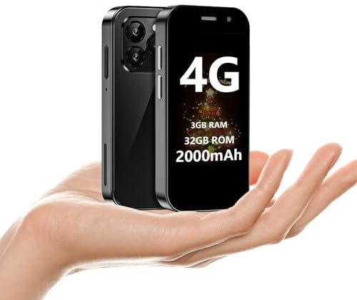 BLKE Mini Phone Unlocked 4G Mini Smartphone for kids Small Mobile Phone 3.0'' HD Touch Screen 3GB+32GB 2000mAh Battery Dual SIM Android 12 Quad Core Face ID Smallest Mobile Phones for kids