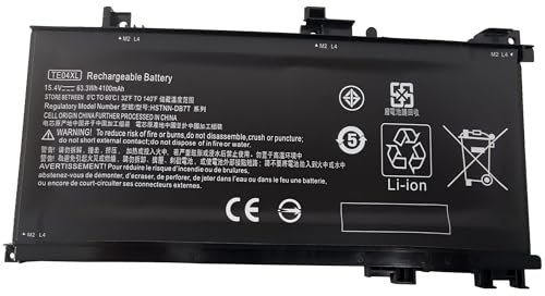 TE04XL Batterie pour HP Pavilion 15-bc200 Omen 15-ax200 15-ax200ng ax200ns ax213ng ax246nf ax235nf ax242nf ax207ns ax201ng ax201ns ax202nf ax203ng bc201nl 905175-271 905175-2C1 HSTNN-DB7T TPN-Q173