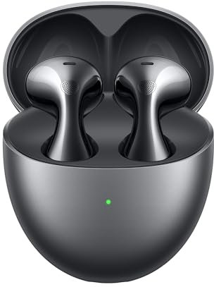 HUAWEI FreeBuds 6 Wireless Earbuds, Ear-fitting Wearing, Dual-driver True Sound, Stable & Clear Calls, Open-fit ANC, 36H Battery Life, IP54 Water-Resistant, iOS & Android, 30 Months Warranty, Black