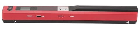 Marhynchus A4 Dokumentscanner Tragbarer Handheld -Bildscanner mit 3 Auflösungsmodi, Photo Mobile Scanner für Häuser und Büros (Rot)