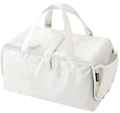 Yamazaki 3443 Tower Iron Plastic Bag, White, Cotton/Polyester, 33 x 18 x 18 cm