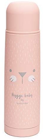 Suavinex, Termo Líquidos para Bebé. Termo Acero Inoxidable con Cierre Hermético y por Pulsación. Bebidas Calientes y Frías. Termo Agua Caliente. Ideal Preparar Biberones. 500 ml. Wonderland, Rosa