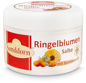 Ringelblumen Salbe mit Sanddorn-Öl, 250 ml, Hautpflege, trockene Haut, entzündungshemmend