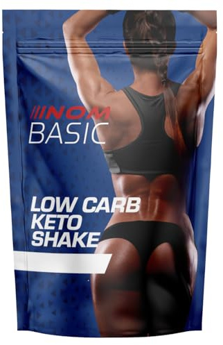 NOM Basic Protein Pulver Schokolade - Gut verträgliche Diät Shakes zum Abnehmen - Premium Low Carb Protein Shake - Veganes Erbsen, Reis und Hanfprotein (400g)