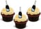 12 x Prosecco Champagne Bottles - Fun Novelty Birthday Premium Stand UP Edible Wafer Card Cake Toppers Decorations