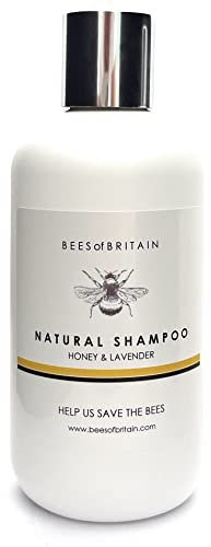 99% Natürlich SHAMPOO - HONIG & LAVENDEL - 250ml von BEES of BRITAIN. Ohne Sulfat, Ohne Parabene. pH 5,5 Neutral. Wir Spenden 5% Unseres Gewinns, um Bienen und Bestäuber zu Retten.