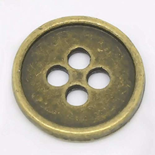 12 kleine Metallknöpfe 13mm Ösenknöpfe Zum Aufnähen bronzefarben