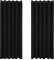 Deconovo Curtains Long Drop 108 Inch Super Soft Thermal Insulated Eyelet Blackout Curtains Living Room 90 x 108 Inch Black 2 Panels
