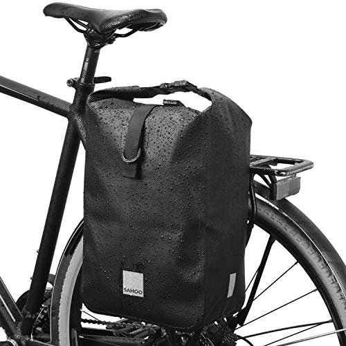 Lixada Fahrrad Gepäckträgertasche 10L wasserdichte Multifunktionale Umhängetasche Fahrradtasche Reflektierende Rückentasche