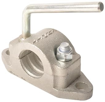 Stützradklemme für Rib Stützrad schraubbarer Ø48mm glanz verzinkt