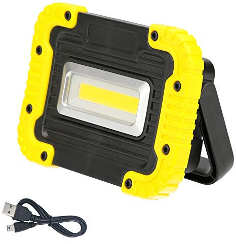 WOLFPACK LINEA PROFESIONAL Linterna de Trabajo Led Multifunción Recargable 2.000 mAh. / 10 W. / 500 Lúmenes / 4 Imanes/Bateria Externa/Soporte 180º