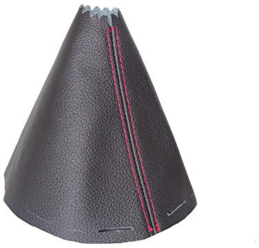 The Tuning-Shop Ltd Schaltsack kompatibel mit Mazda CX-5 Leder verschiedene Naht Farbe wählbar (rote Naht)