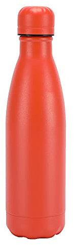 JSSEVN Bouteille isotherme en acier inoxydable sans BPA Orange 500 ml