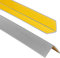 ProfiPVC Cornière PVC 30x30mm 200cm - Baguette d’angle de protection, profilé d'angle caoutchouc autoadhésif - Protection d'angles et rebords, flexible, facile à installer, Cendré