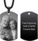 MunkiMix Benutzerdefinierter Hundemarken Text und Bild gravierte Halsketten mit farbigem/schwarz-weißem Bild Anhänger personalisiertes Geschenk für Männer/Frauen Schmuck