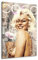 Kunstgestalten24 | Marilyn Monroe Pop Art Leinwand – Coco Style mit Schmetterlingen – Glamour Street Art Wandbild – Vintage Fashion Deko für Wohnzimmer, Ankleidezimmer | 40x60cm, 2cm Rahmentiefe