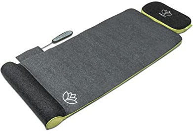 Homedics Stretch- und Wärmematte – inspiriert von Yoga, die Dehnung und Wärme hat eine Auswahl von 6 Programmen: Entwinden, Erholen, Dehnen, Drehen, Energise und Fließen.