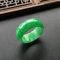 YZDKJ Natürliche Smaragd Jade Ring Männer Frauen Feine Schmuck Echte Burma Jadeite Ringe Myanmar Zertifizierte Jade Stone Ring Männliche Geschenke (Gem Color : Diameter19-20mm)
