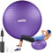 EDIFIT, Gymnastikball, 55, 65 und 75, Pezziball, Einschließlich Inflator, Pilates Ball, Sitzball, Pilates, Yoga Ball, Gymnastik (55cm, Violett)