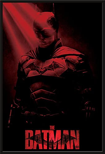 empireposter The Batman - Crepuscular Rays - Poster Plakat - Größe 61x91,5 cm + Wechselrahmen, Shinsuke® Maxi Kunststoff schwarz, Acryl-Scheibe
