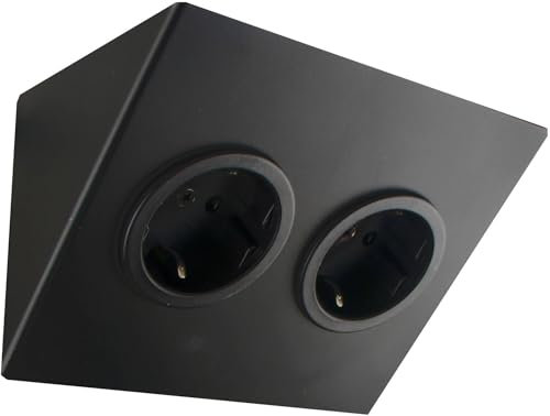 CARESSI Steckdosenelement 2ST14 2 Schukosteckdosen schwarz