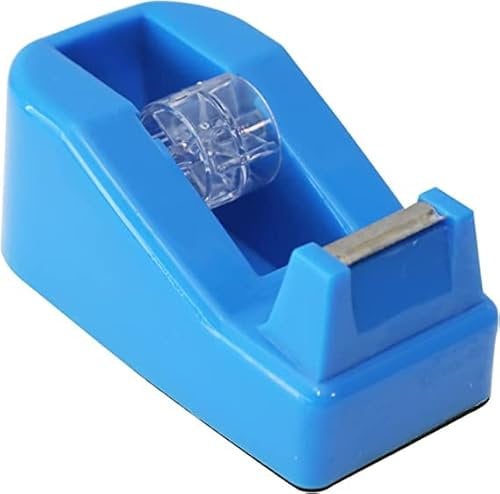 WELSTIK Easy Cut Tischabroller - rutschfest, einfache Handhabung, sauberer Schnitt, klebeband tischabroller, Hochleistungs Klebebandabroller,Blau