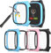Hülle für XPLORA X5 Play Schutzhülle mit Displayschutz, Haojavo 4 Stück Schutz 360° Rundum Gehäuse Hart und HD Gehärtetes Glas Kratzfest Case für Kinder Uhr, Mädchen Jungen(HellBlau/Klar/Rosa/Schwarz)