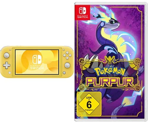 Nintendo Switch Lite Gelb + Pokémon Purpur Switch