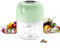 Electric Blender Food Chopper Mini Food Processor Wireless USB Portable Kitchen Food Mixer Easy Cleaning Crusher Grinder Masher 250 ml Green