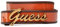 GUESS magali frauen gürtel, Orange, M