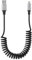 cable espiral iphone en espiral Compatible con Apple Carplay [certificado Apple MFi] Cargador retráctil para iPhone con sincronización de datos, cable corto iphone de iPhone para iPhone/Pad/Pod