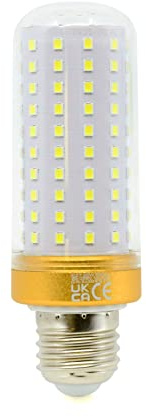 G.W.S® E27 Edison Screw LED Corn Bulb, 20W 3380Lms Warm White 3000K, 360° Beam Angle