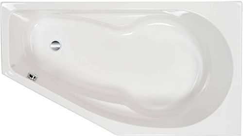 Ben Romero 2.0 Badewanne Rechts - 160x90 cm - Weiß - Eingebaute Badewanne - Acryl - Einbau Badewannen