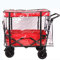 Faltbarer Trolley-Regenschutz, wasserdichter Schnee- und Windschutz, tragbares Baldachin-Trolley-Zubehör für Camping-Einkäufe, transparent