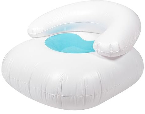 IMIKEYA Aufblasbarer Stuhl Luftsofa Outdoor Faules Sofa Stuhl Herz Tragbarer Reise-Sitzsack Klappbarer Liegestuhl Liegesofa Für Schwimmbad Wohnheim Hofpartys Blau