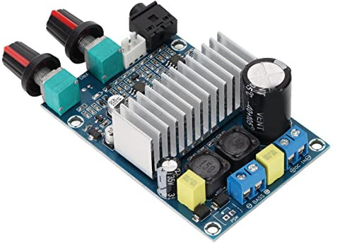 Scheda Amplificatore Digitale da 100 W, Modulo Amplificatore Subwoofer con Uscita Bassi per Altoparlante Fai-da-Te 12‑24 V