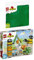 Lego DUPLO 10990 Lot de 2 chantiers de construction avec véhicules de construction et plaque de construction 10980 en vert