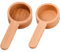 Wisebom 2 Piezas Cuchara de Café de Madera, Cucharas de Madera Cuchara de Té para Especias/Café/Especias/Té de Miel/Azúcar-1 Cucharada, 20 ml /8g（Haya）