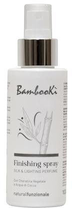 Perfume Capilar para Mujer Silk & Lighting Bambookì con queratina vegetal y aqua de coco, Perfume para el Cabello con Fragancia de Larga Duración, Ingredientes Naturales, Spray 100ml