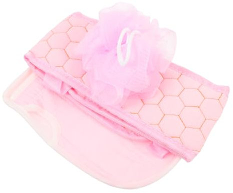 MAGICLULU 3 Sätze dreiteiliges Badetuchset exfoliating towel hamamtücher Duschgel Dusche Handschuhe Wäscher schrubben badetuch Duschtuch für den Körper Seife dreiteiliger Anzug Werkzeug Rosa