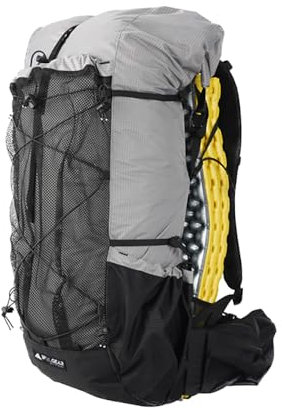 MOXIHIKE 3FULGEAR Wanderrucksack für Herren und Damen, 56 l (40 + 16), leicht, Outdoor, Camping, Trekking, Tagesrucksack, GRAU, Einheitsgröße, Wandern