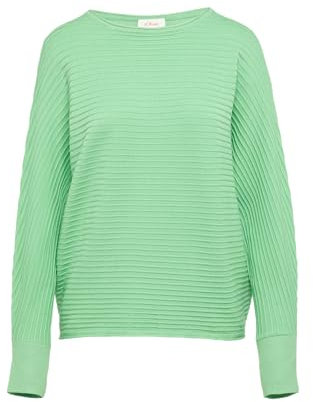s.Oliver Weicher Strickpullover aus Viskosemix mit Fledermausärmeln