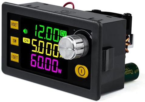 Jadeshay Spannungsregler 12V DC DC Wandler 6-36V auf 0-36V Einstellbarer Regler LCD Anzeige 120W 6A Step Down Converter Step Up Converter Spannungswandler 12V
