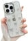 EYZUTAK Case for iPhone 14 Pro Max, Bling Glitter 3D Bowknot Phone Case, Cute Sparkly Crystal Clear Bow Aesthetic Design, Slim Soft Durable TPU Transparent Protective Cover for Women Girls - Bow
