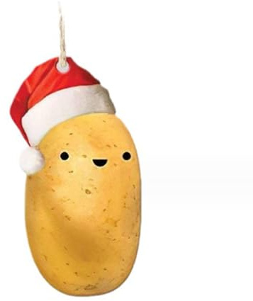 BFLKY Weihnachtsschmuck mit Kartoffel verleihen Ihrer Weihnachtsdekoration Eleganz mit diesen hängenden Tellern